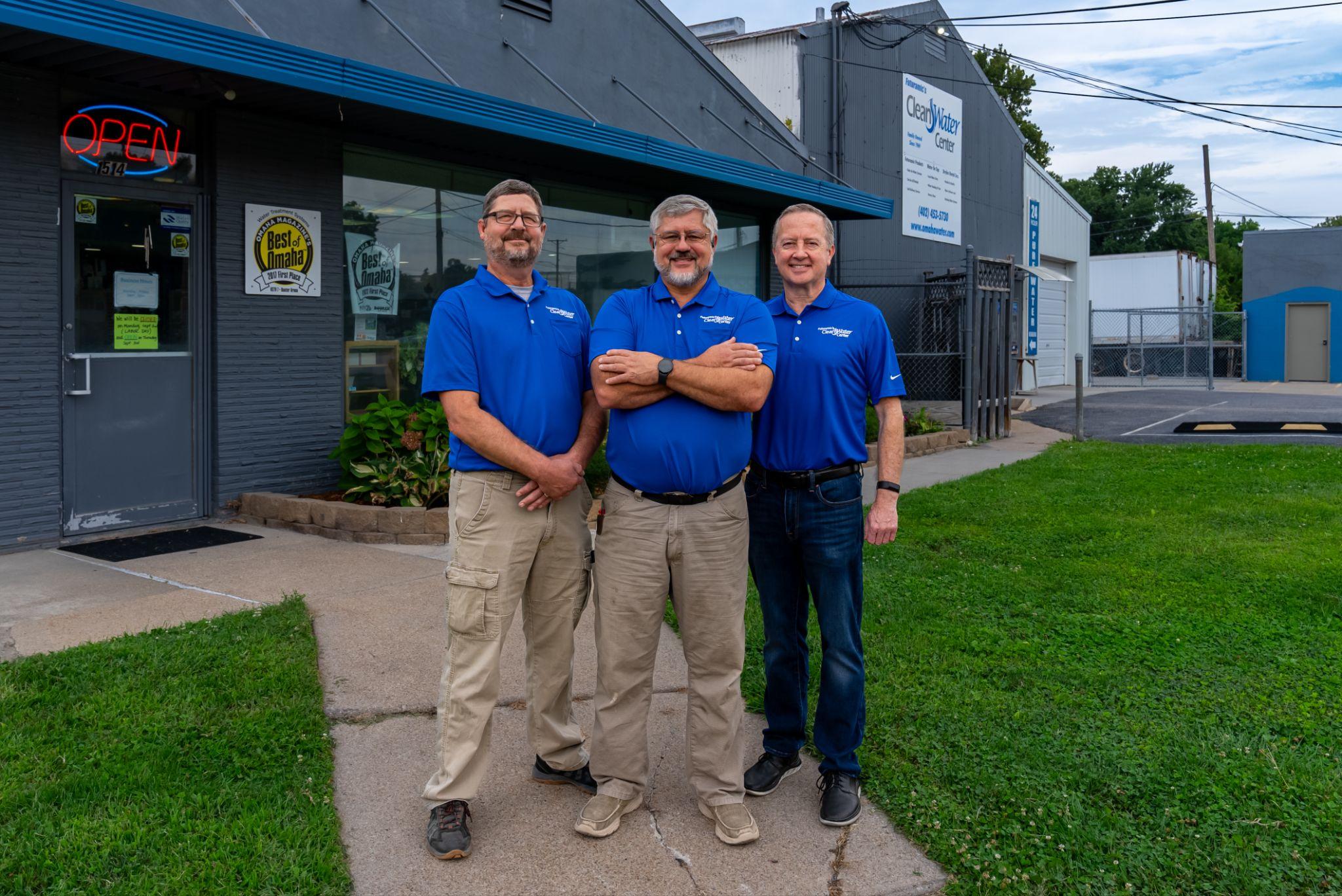 Three members of the Futuramic’s Clean Water Center team.