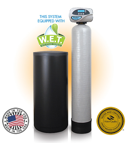 This system is equipped with W.E.T (water efficient technology) graphic